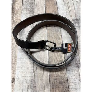 NWT Levi’s Men’s Black/Brown Leather Belt Casual Size 58-60 17LV322251